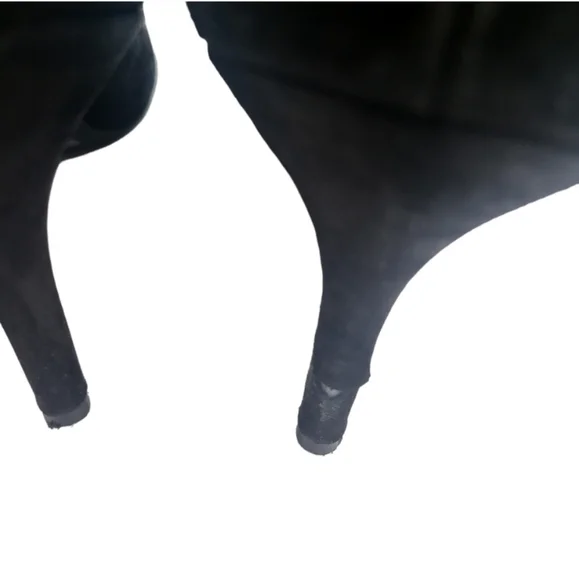 INC International Concepts Zitah Mid Heel Pumps Black Suede 10 - Picture 5 of 8